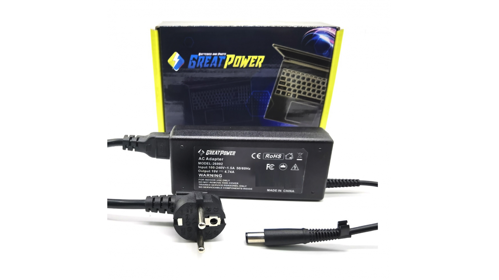 Alimentatore caricabatteria HP COMPAQ NC2400 NC2410 NC6300 NC6320 NC6400 NC8430