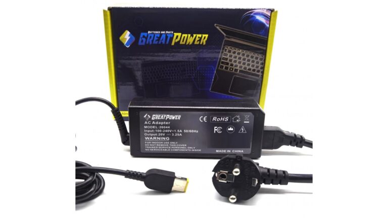 Alimentatore caricabatteria Lenovo 20V - 3,25 Ampere 65W