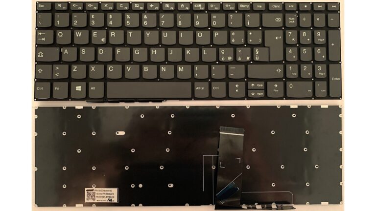 Tastiera italiana LENOVO IDEAPAD 3-15IML05 81WB 81WR 82BS SENZA FRAME GRIGIA