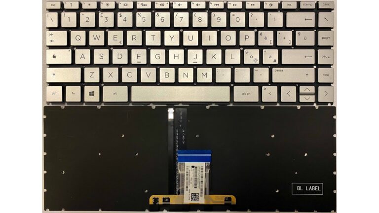 Tastiera italiana RETROILLUMINATA HP Pavilion X360 14-Cd0022nl Silver