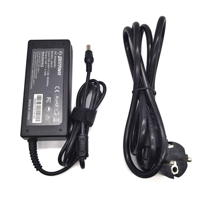 Alimentatore caricabatteria Samsung RV520 19V - 60W- 3,15 Ampere - 5,5 * 3,0mm