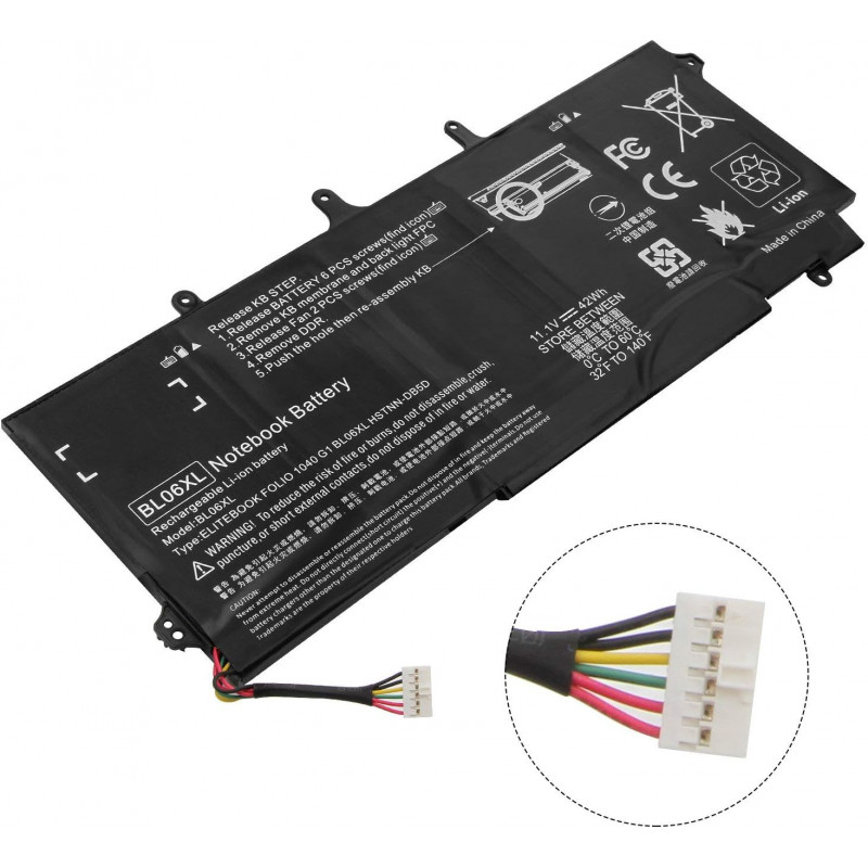 Batteria BL06XL HP EliteBook Folio 1040 G1 G2 [11.1V 3800mAh]