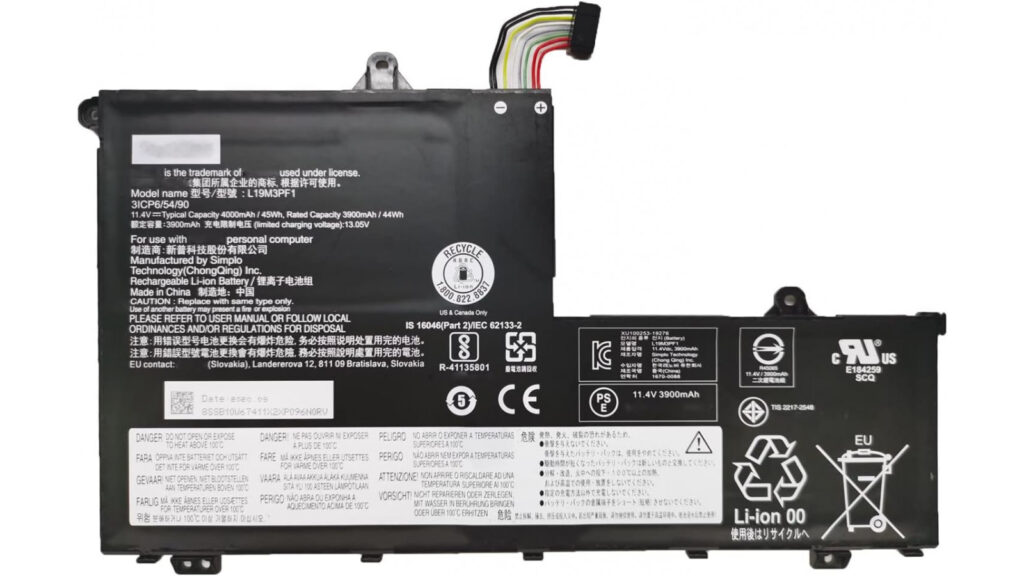 Batteria Lenovo L19D3PF2 L19M3PF2 L19L3PF1 L19D3PF1 L19C3PF1 L19M3PF1 L19M3PF9 L19C3PF9 L19L3PF8
