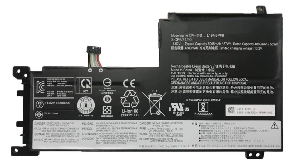 Batteria Lenovo L19M3PF6 5B10W86947 L19M4PF1 5B10W86940 L19L4PF1 L19C4PF1 L19L3PF2 L19D3PF3 L19C3PF4 L19C3PF5