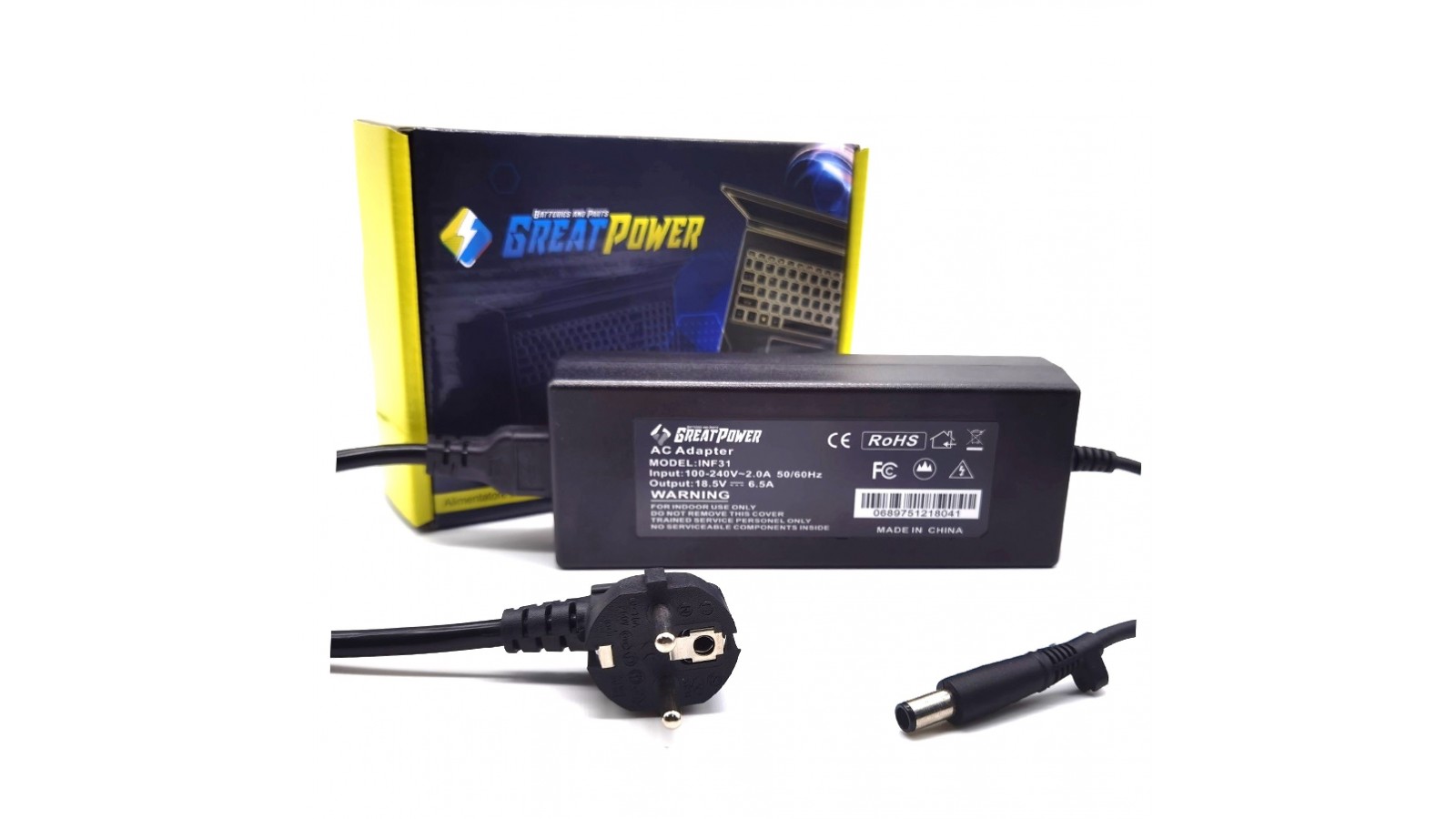 Alimentatore caricabatteria HP 384023-001 397747-001 397747-003 397803-001 463556-002 463953-001 60