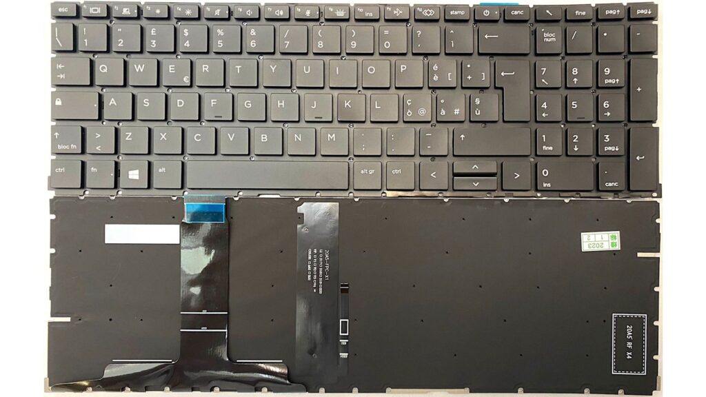 Tastiera Italiana HP per Notebook Zbook 15u G5, Zbook 15u G6 RETROILLUMINATA E TRACKPAD Frame Silver